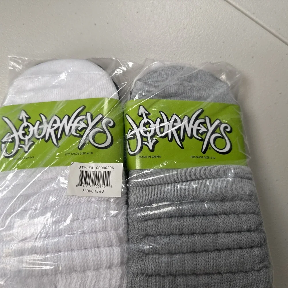 Journeys Slouch Socks Pack Of 6 Fits Shoe Size 4-10 Womens